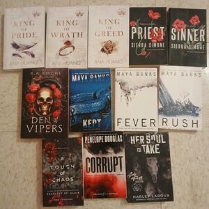 Assorted Paperback Romance & Thriller Book Lot - Mixed Covers